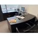 Espresso U/C Suite Bow Front Office Desk w/ Knee Space, Lateral